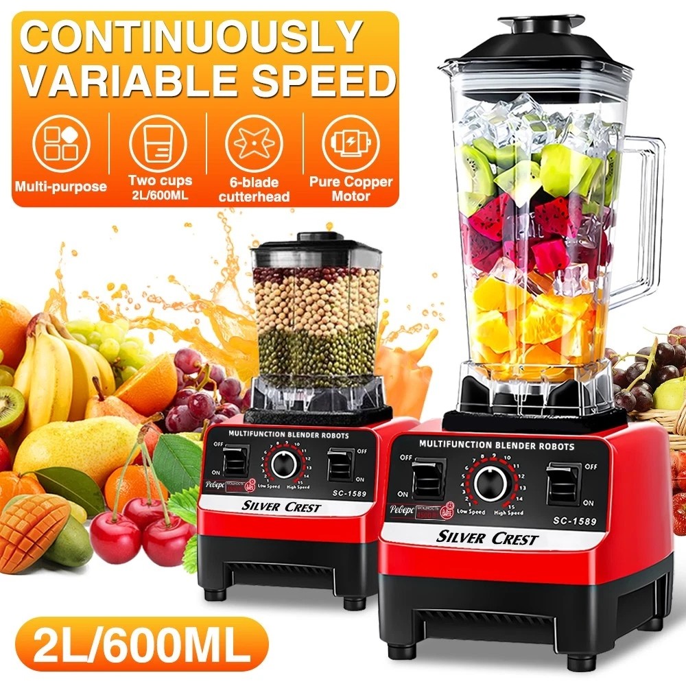 Commercial Blender with Two Cups