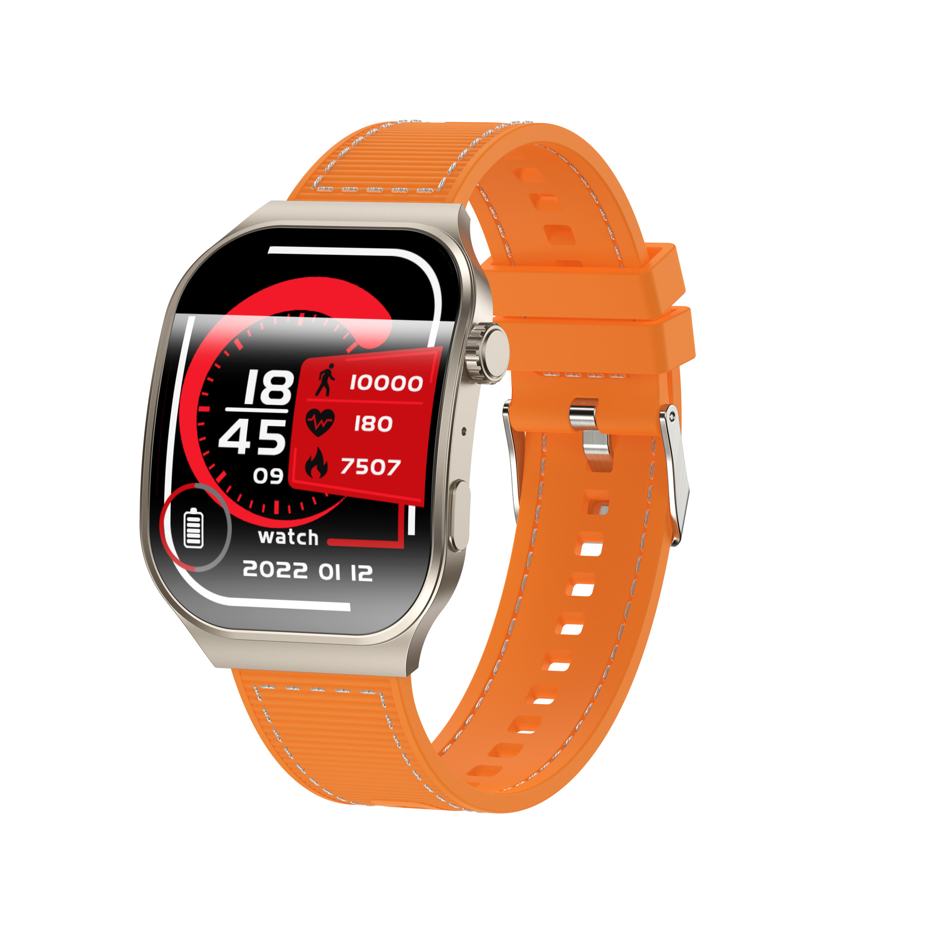 Curved-Screen Smartwatch, Calls + Heart Rate