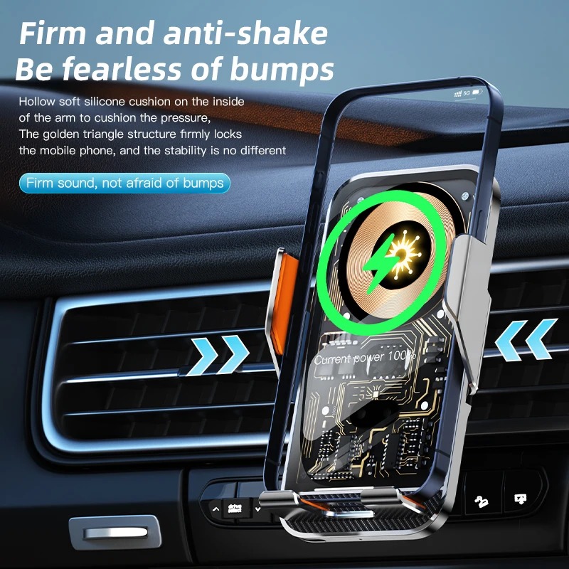 Wireless-Charging Car Mount