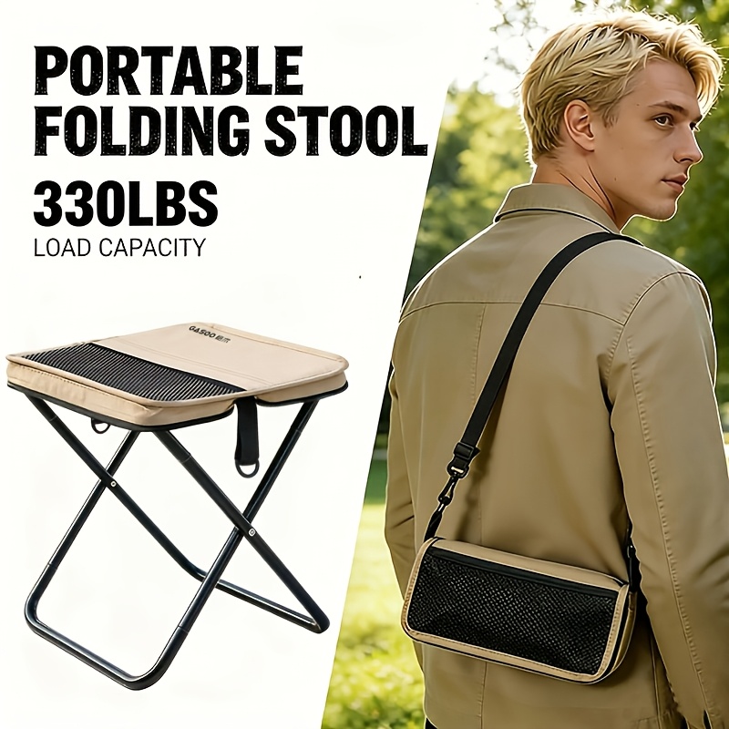 Folding Camp Stool with Carry Bag