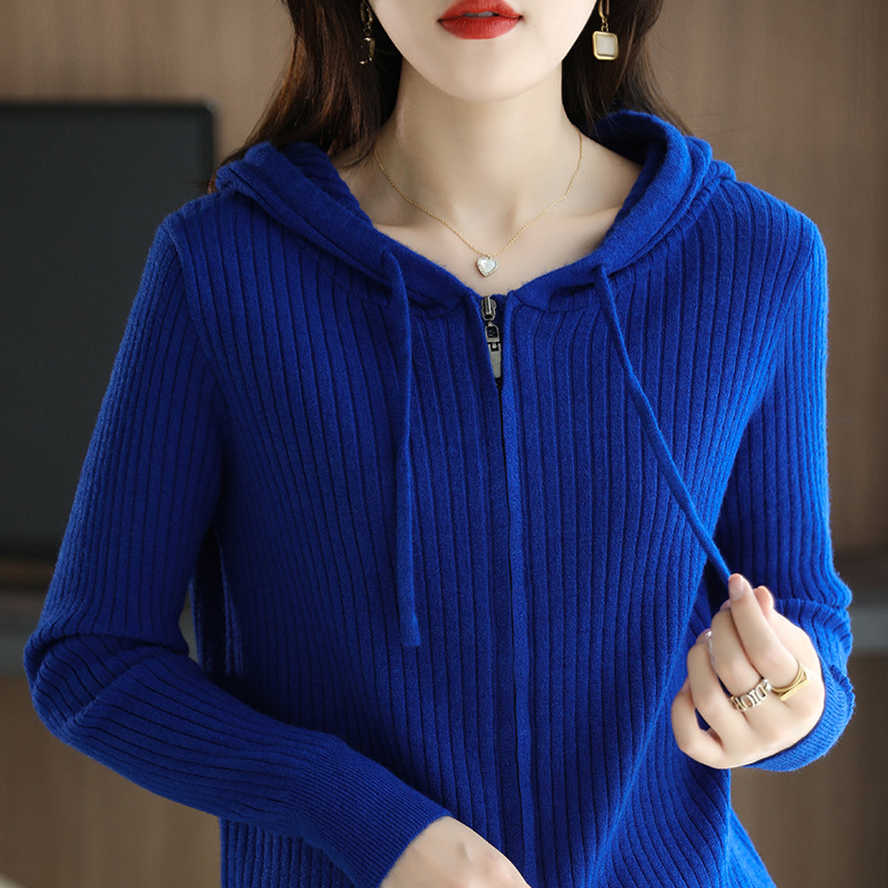 Loose Hooded Cardigan Sweater Coat
